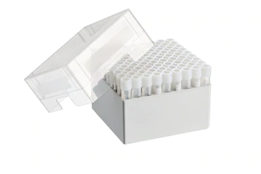 艾本德儲存盒 9 × 9, 可放置 81  個螺旋蓋（凍存）管， 4  –  5  mL，2  件，高 102  mm，4  英寸，聚丙烯材料，可耐受最低 -86  °C，可高溫高壓滅菌，帶蓋子并具有